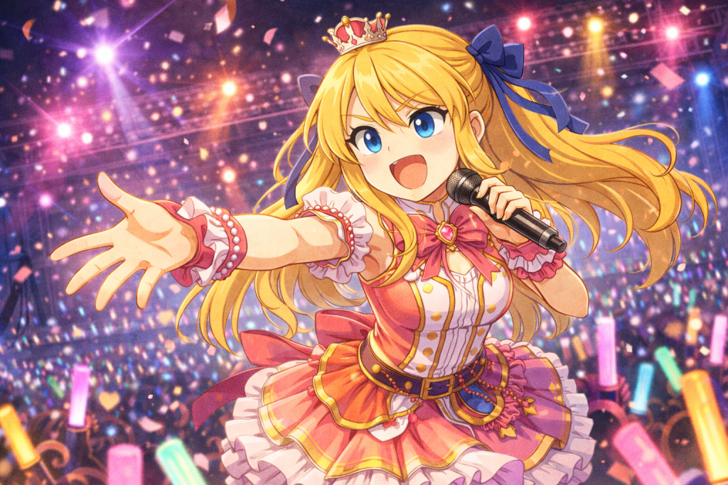 Maskot cosplay idol