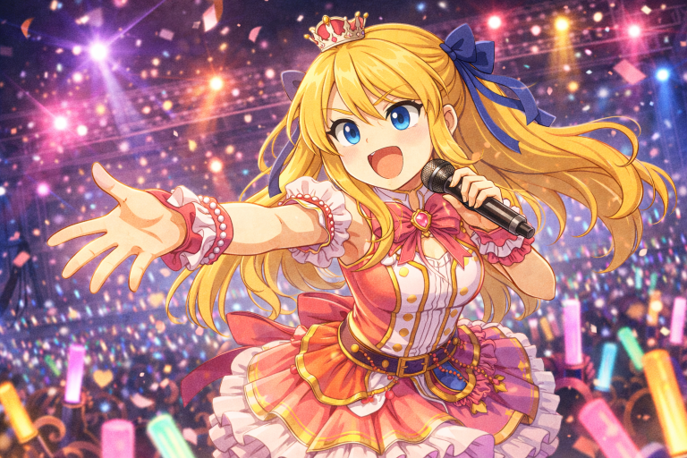 Maskot cosplay idol
