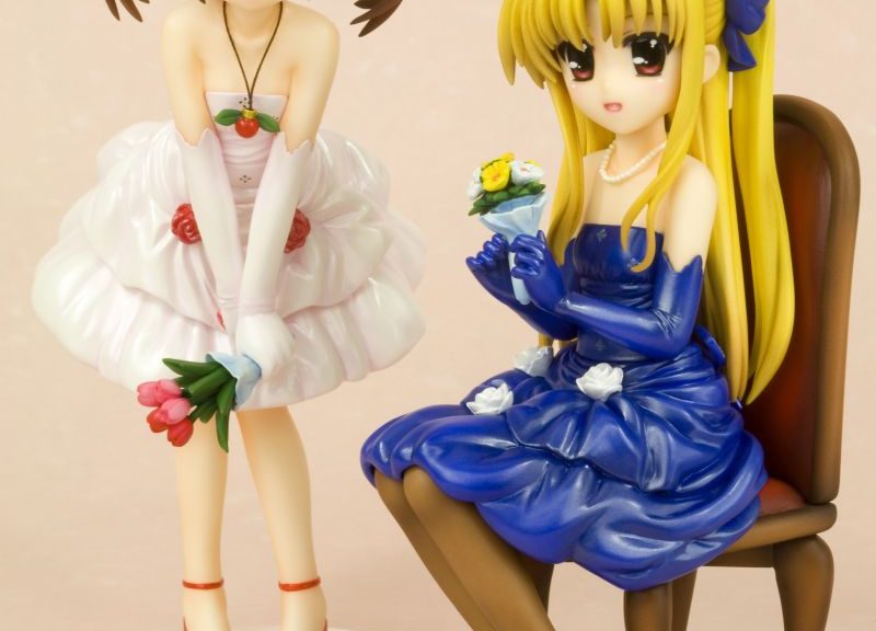 Nanoha og Fate Evening Dress figurer