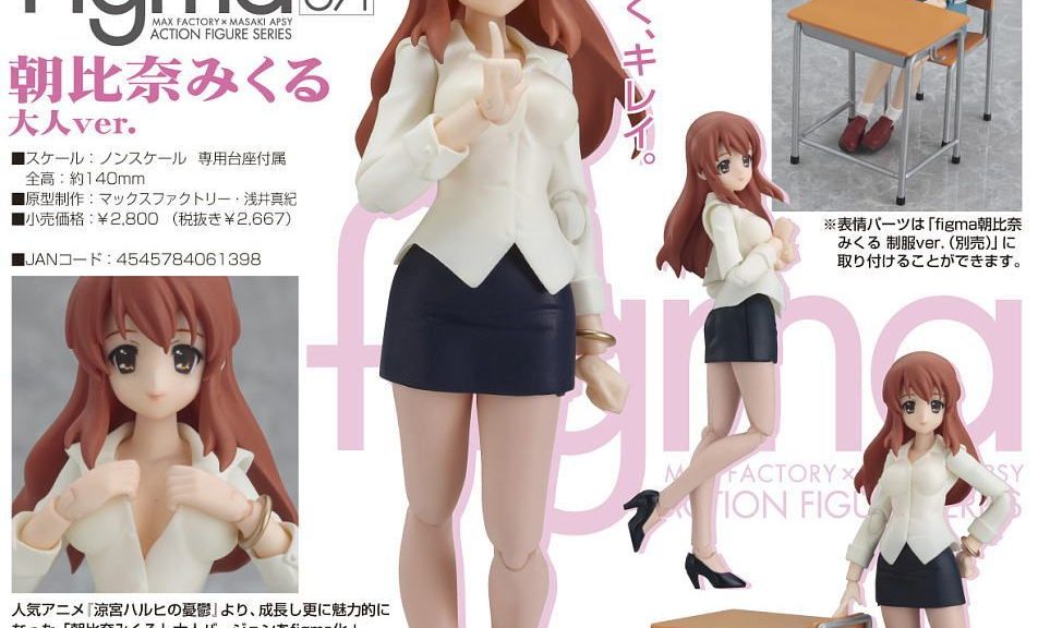 Voksen  Mikuru figma kan bestilles