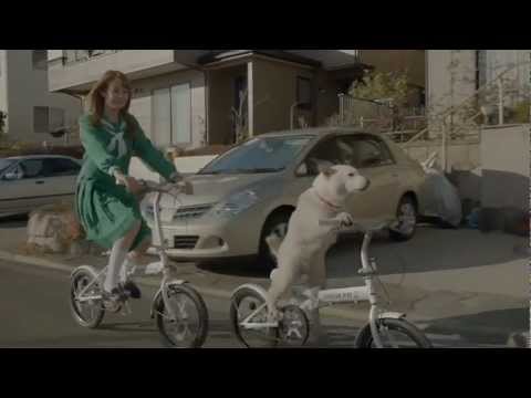 Otosan kører på cykel i Softbank reklame