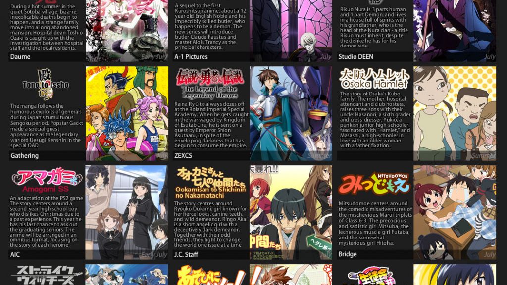 Oversigt over sommerens serier