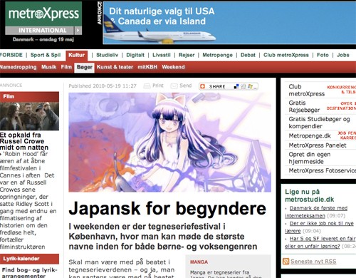 Thomas Thorhauges svar på Metroexpress artikel om manga
