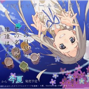Anohana laves til PSP visual novel spil