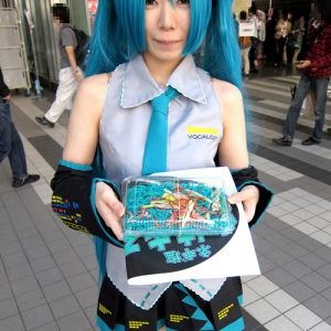 Miku tilbyder grøn yakisoba