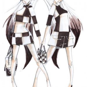 Louis Vuitton designer Hatsune Miku kjole