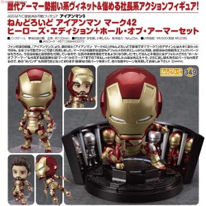 Nendoroid Iron Man Mark 42 Heroes Edition & Hall of Armor Set