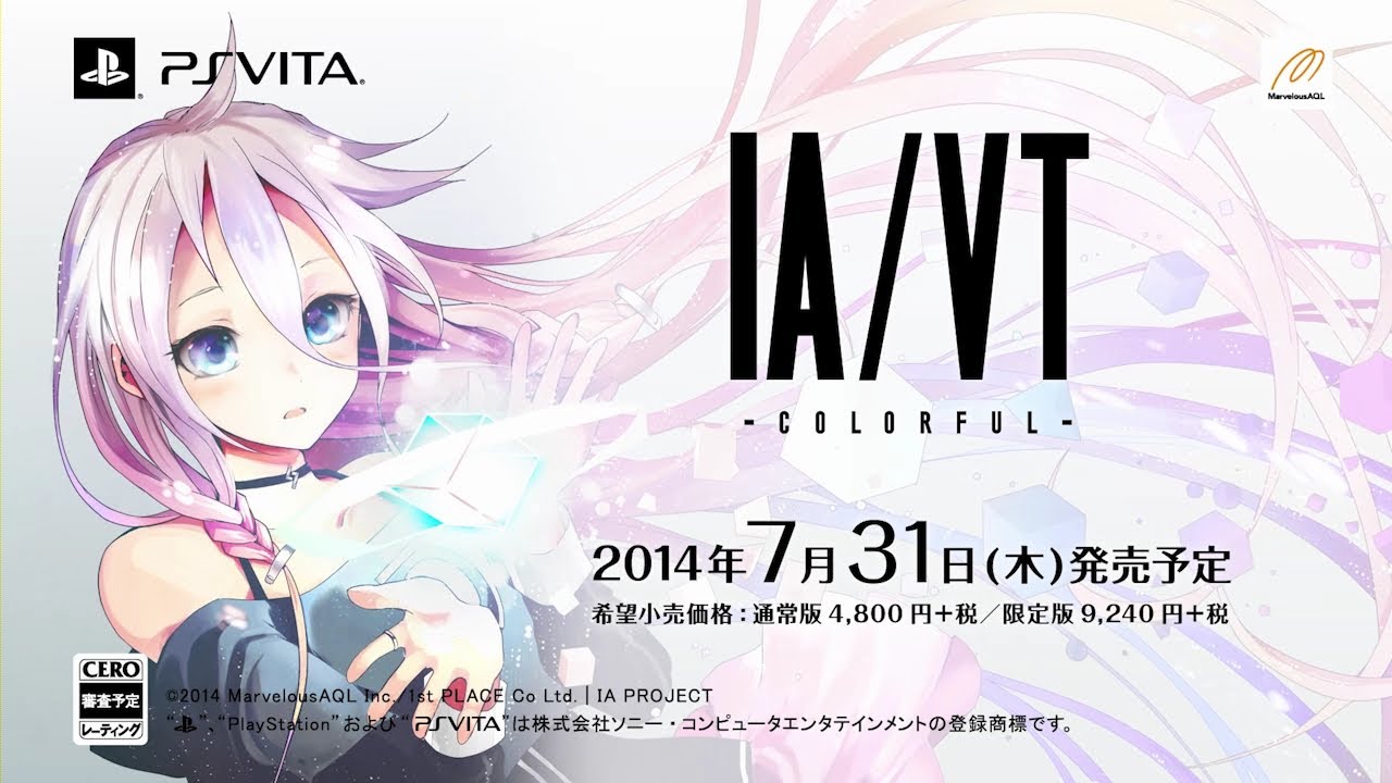 “IA/VT Colorful” Vocaloid rytme spil til PSVita