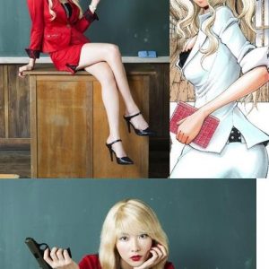 Det tidligere KARA medlem Kang Ji-young er Irina Jelavic i live-action Assassination Classroom