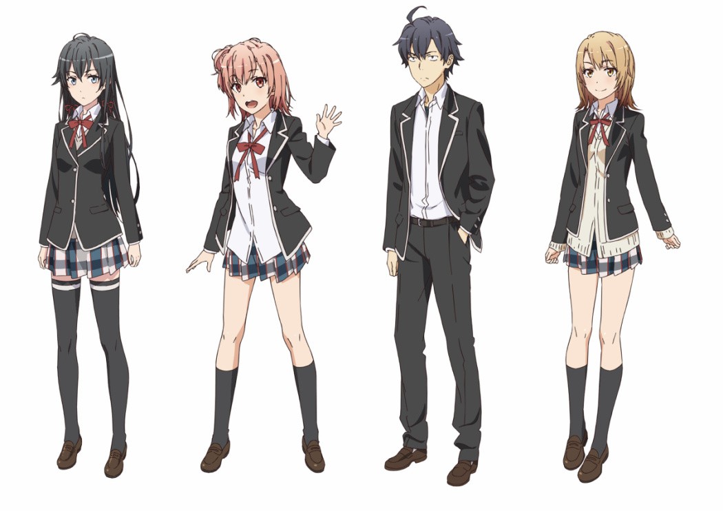 Oregairu anime anden sæson character designs