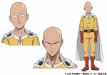 One Punch Man TV anime Saitama og Genos character designs