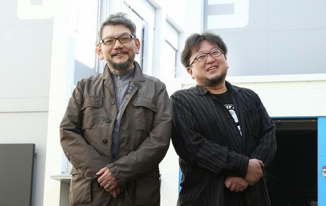 Anno Hideaki (til venstre) og Higuchi Shinji (til højre) instruerer det kommende Godzilla reboot.