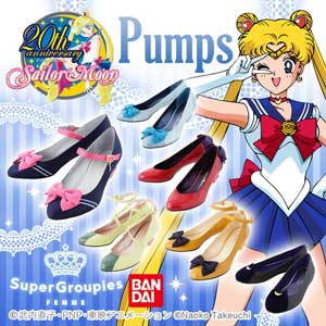 Sailor Moon officielle højhælede sko