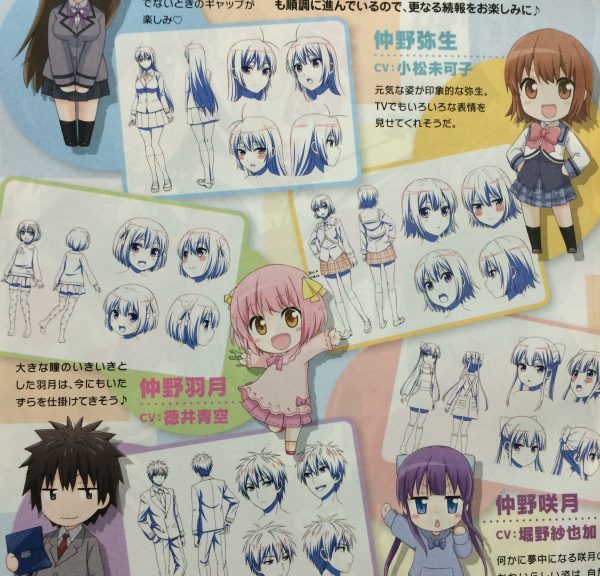Danchigai TV anime character designs