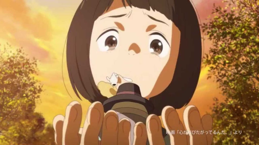 Kokosake heltinden løber rundt i Chichibu og Menma fra Anohana synger