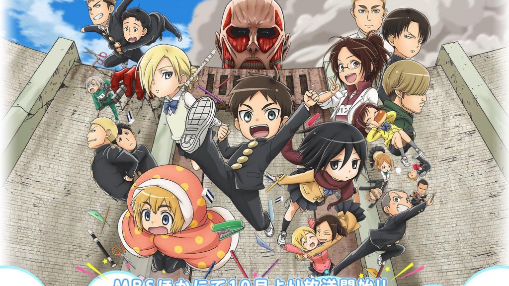 Attack on Titan Junior High TV anime spin-off til oktober 2015
