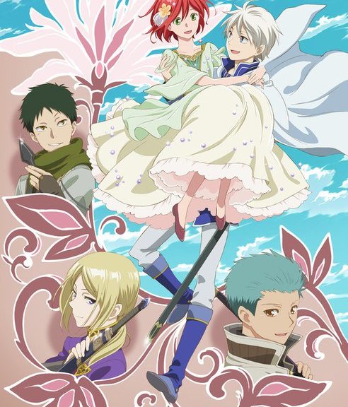 Akagami no Shirayuki Hime anime sæson to billede og roller
