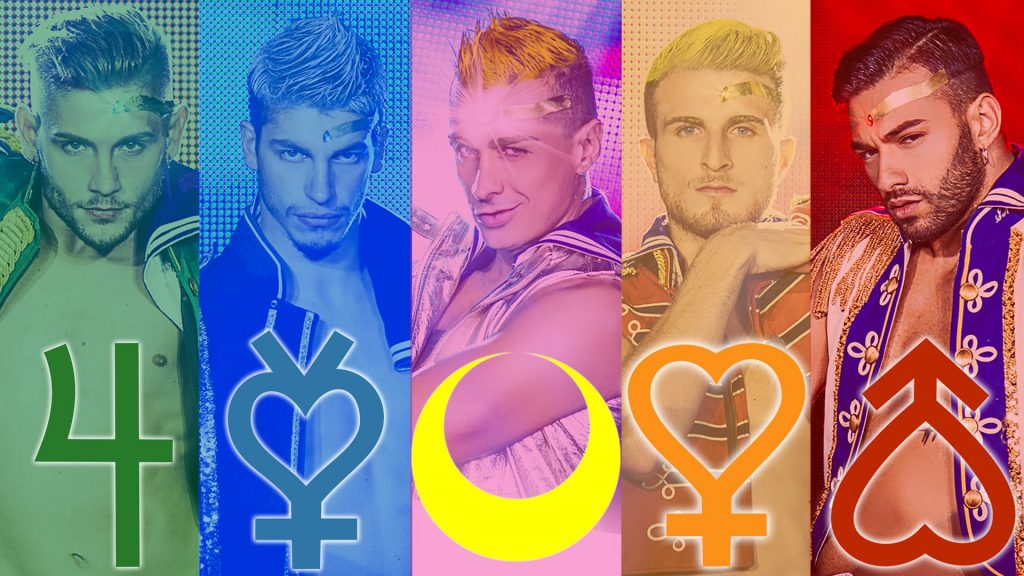 Sailor Moon musik video med italienske mænd