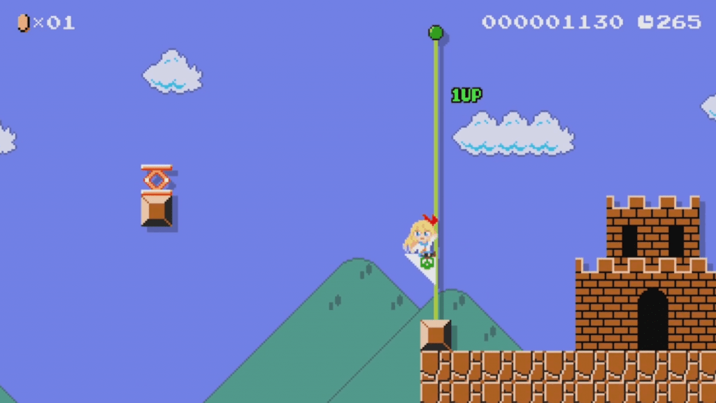 Kirisaki Chitoge er officielt i Super Mario Maker