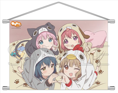 YuruYuri San Hai! – B2 Wall Scroll: Akari, Chinatsu, Himawari, Sakurako