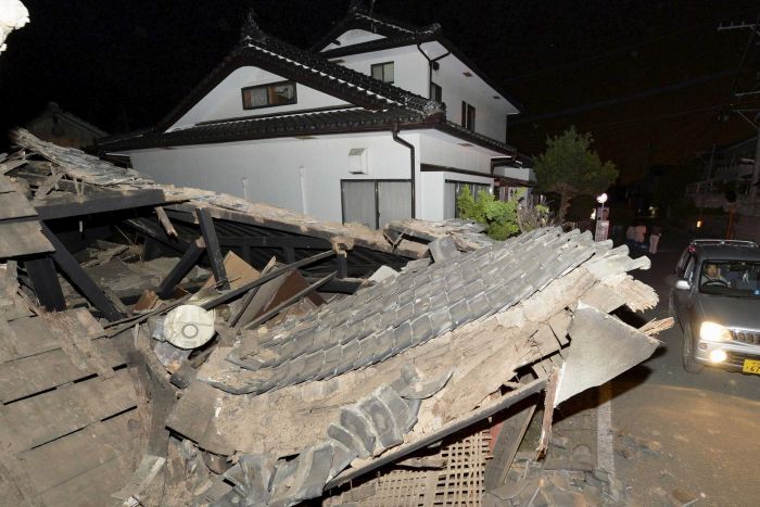 9 døde og 860 sårede i Kyushu jordskælvet