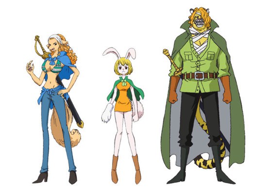 One Piece TV Anime ny roller i Zou arken
