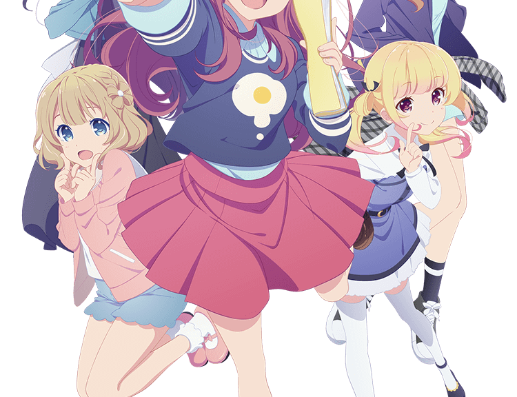 Girlish Number TV anime billede og character designs