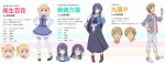 Girlish Number TV anime billede og character designs