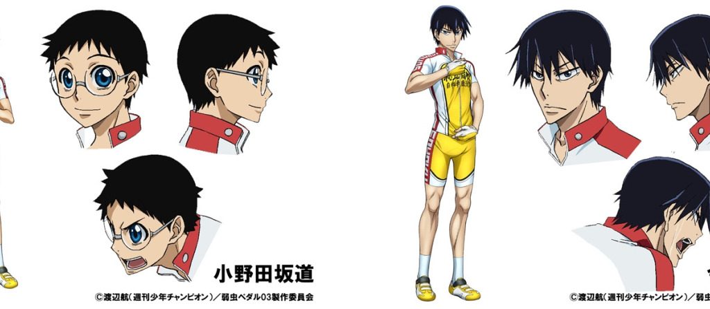 Yowamushi Pedal New Generation anime character designs