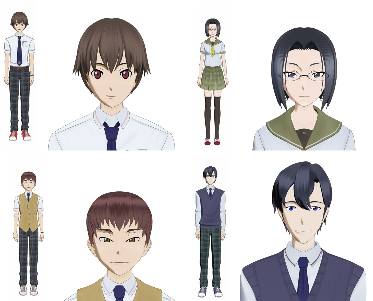 Ao Oni The Animation Film character designs og roller
