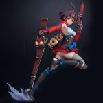 Hdge technical statue No.17 Kabaneri of the Iron Fortress - Mumei Haruhiko Mikimoto Complete Supervision Ver