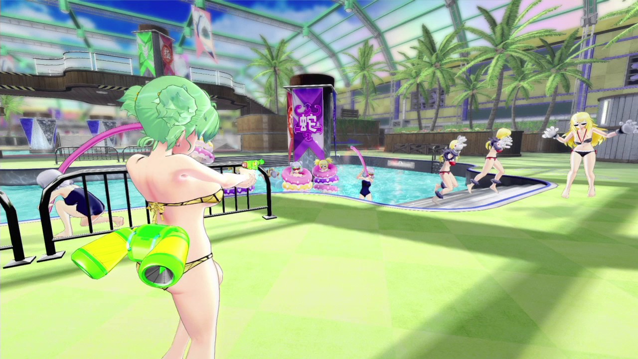 Senran Kagura Peach Beach Splash våben introduktions promo