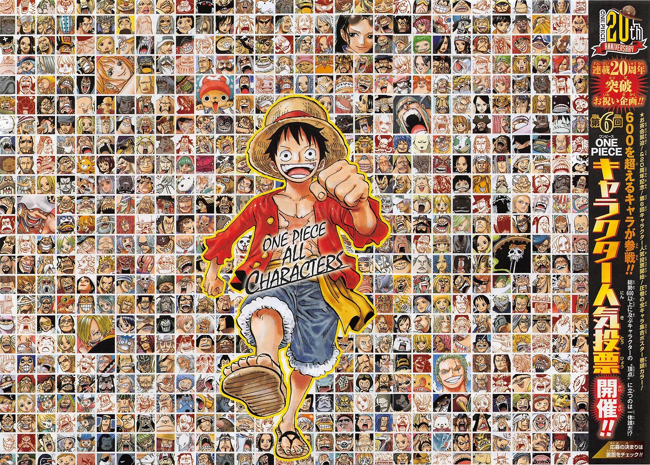 One Piece farve dobbeltside fra Jump #21/22
