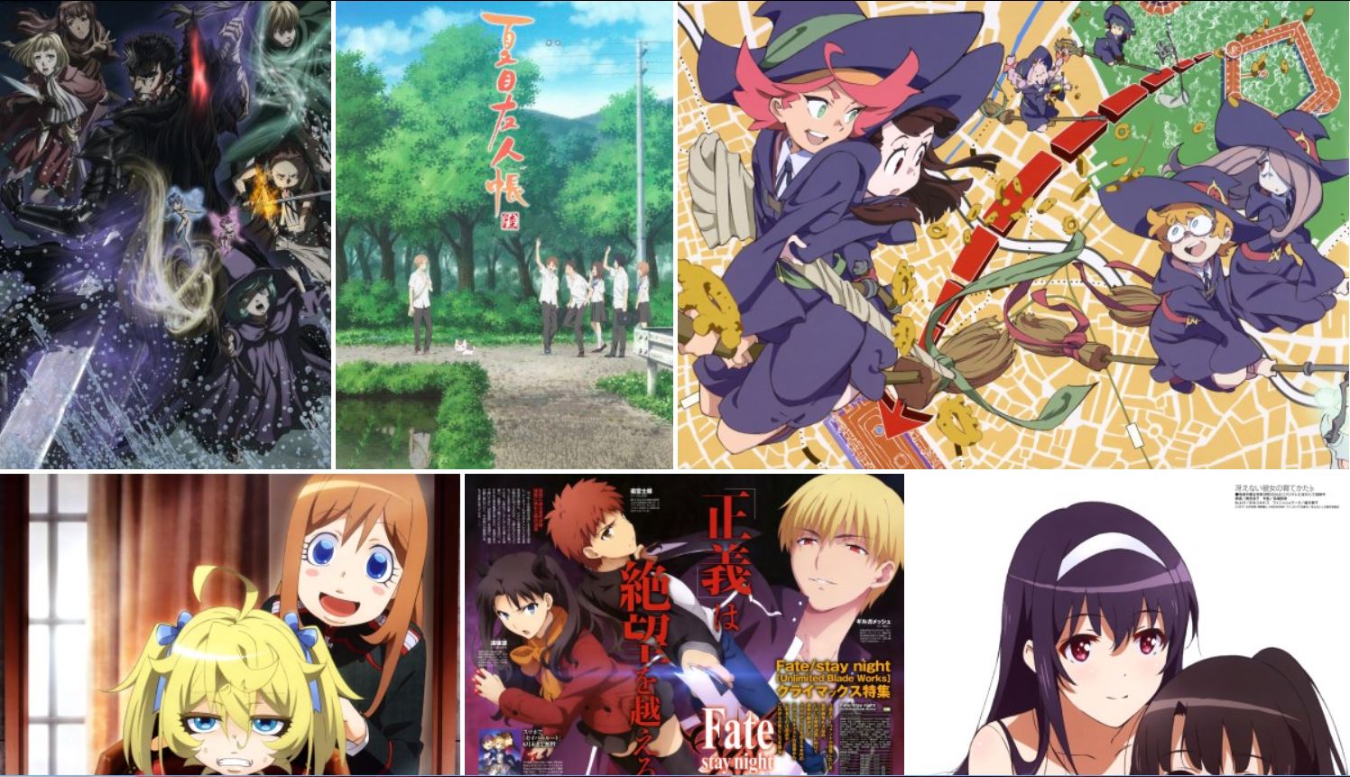 Newtype juni 2017 top 10 anime serier