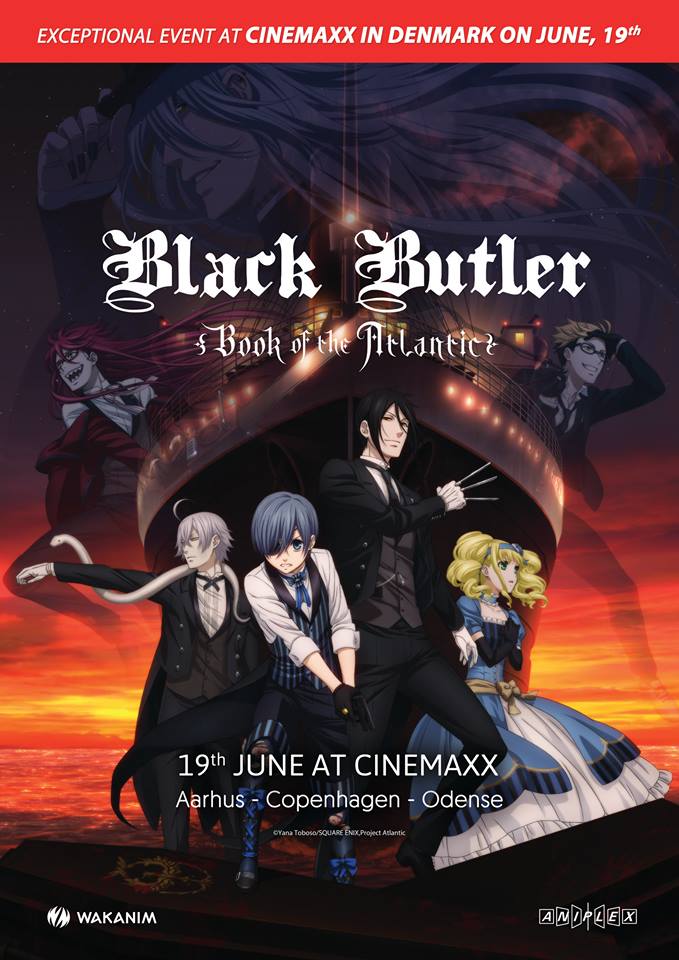 Black Butler: Book of the Atlantic kommer i de danske biografer