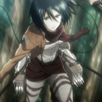 1. Mikasa Ackerman (Shingeki no Kyojin)