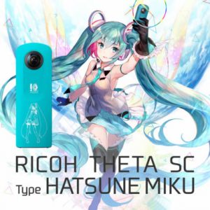 RICOH annoncerer THETA SC Type Hatsune Miku 360 grader kamera