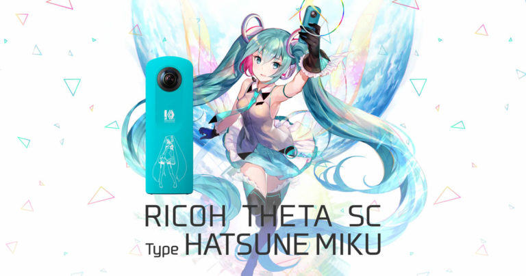 RICOH annoncerer THETA SC Type Hatsune Miku 360 grader kamera
