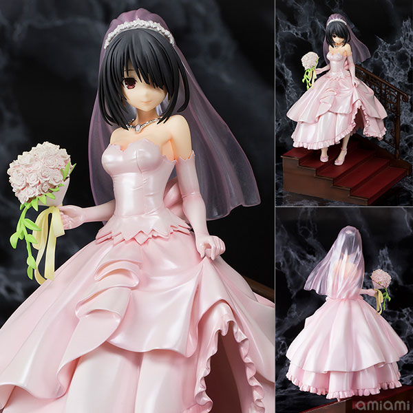 Date A Live - Kurumi Tokisaki Wedding ver. Pink 1/7 Figur