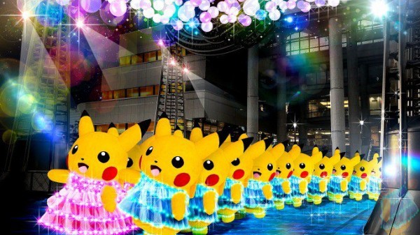 Yokohamas sommernætter er fyldt med Pikachu på parade