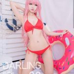 KaYa som Zero Two (Darling in the Franxx) cosplay