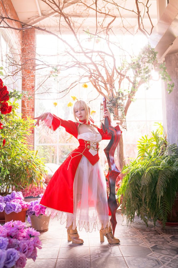 Chihiro som Nero Claudius, the Fifth Roman Emperor (Fate/)