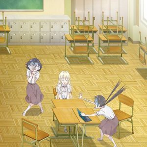 Asobi Asobase animes 1. promo video fremviser 3 hovedpersoner