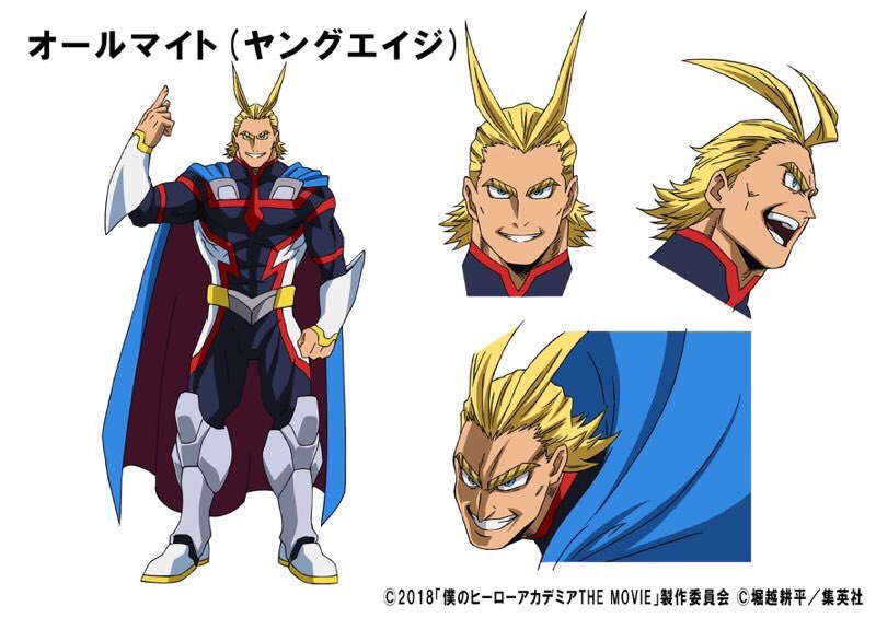 My Hero Academia: Two Heroes film unge All Might og fest tøj designs