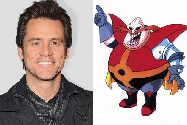 Jim Carrey i rollen som Sonic The Hedgehog skurken Robotnik