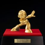 MegaMan statue/figur af massivt guld