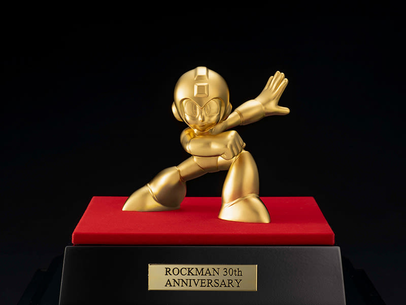 Mega Man statue/figur af ægte guld