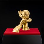 MegaMan statue/figur af massivt guld