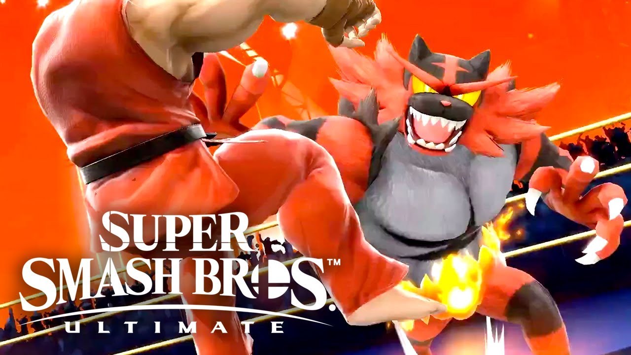 Smash Bros. Ultimate - Street Figher Ken & Inceneroar Trailer