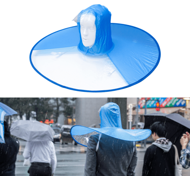 Håndfri paraply ligner en anden form for beskyttelse